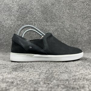 Kizik Vienna Women’s Size 9 M Black Leather Suede Slip On Comfort Shoes Used